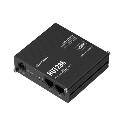 Teltonika RUT286 Industrial Global LTE CAT 4 Router Global 4G LTE Cat 4, up to 150 Mbps