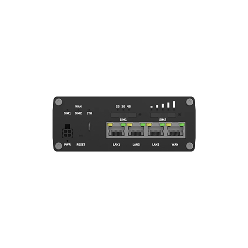 Teltonika RUTM09 wired router Gigabit Ethernet Black 4G LTE (Cat 6) Dual SIM 4 x RJ45 USB