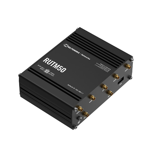 Teltonika RUTM50 Cellular 5G Router Ultra-high cellular speeds of up to 3.4 Gbps