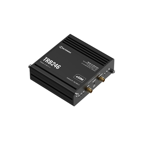 Teltonika TRB246 industrial 4G LTE gateway equipped with RS232 RS485 & Ethernet interfaces