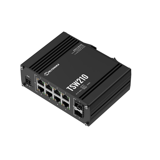 Teltonika TSW210 Network switch Unmanaged Gigabit Ethernet 10/100/1000 8-Port 1Gbit 2-Port