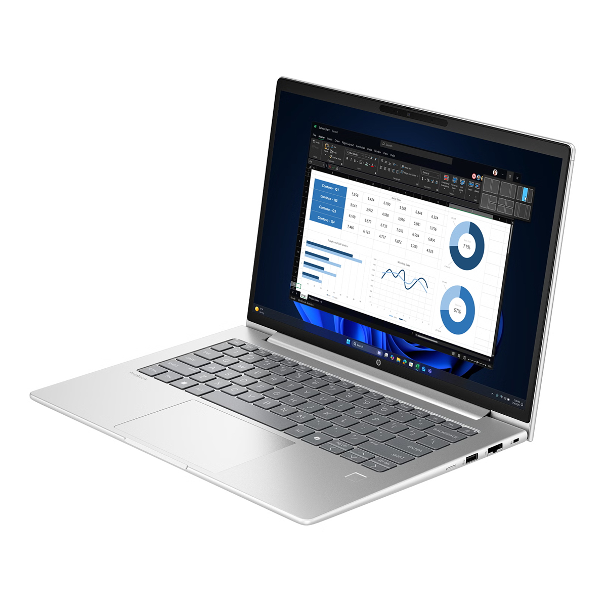 HP D74S2ET#ABU ProBook 4 G1i 14 Inch Notebook AI PC Wolf Pro Security Edition