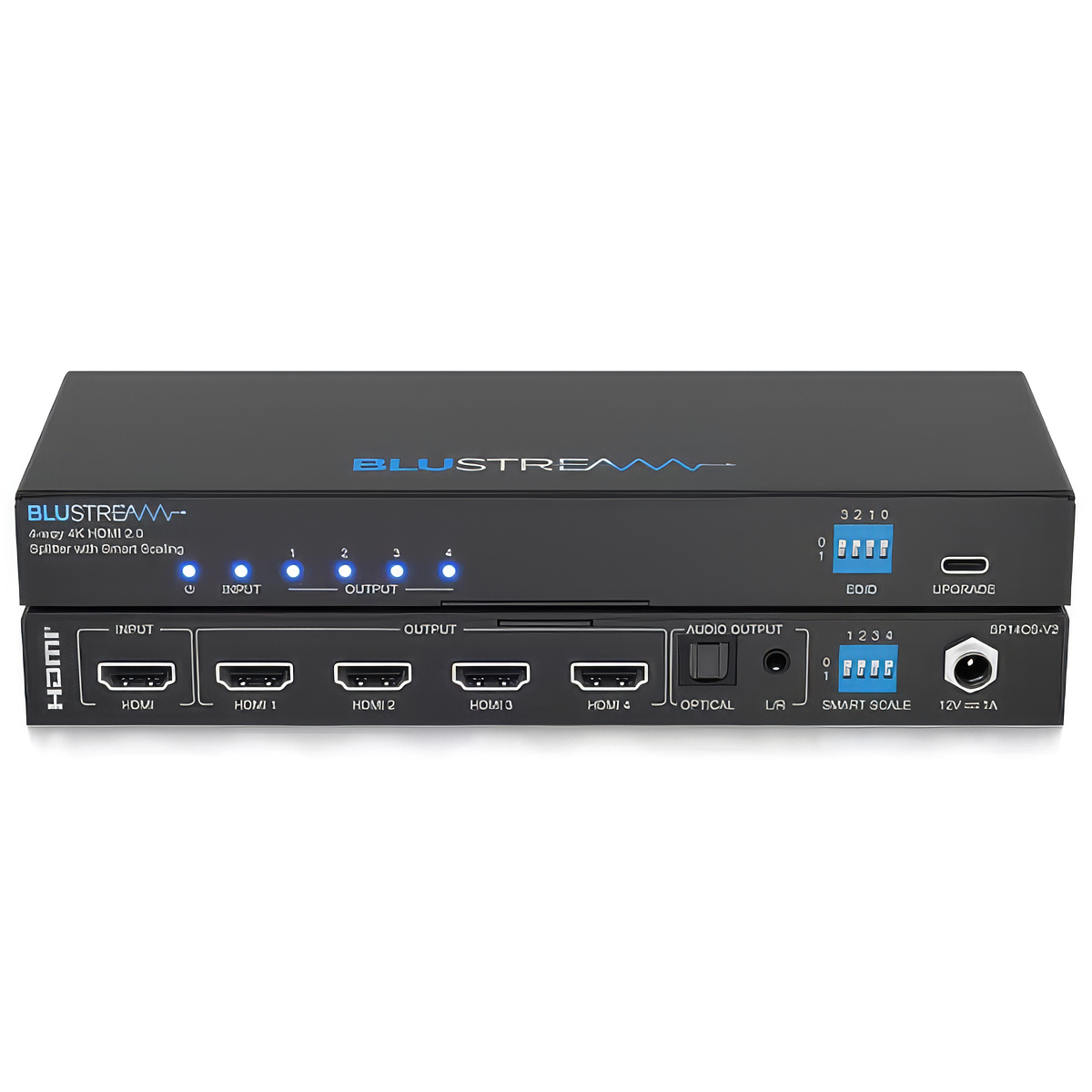 Blustream SP14CS-V2 4-Way 4K HDMI 2.0 Splitter with Smart Scaling