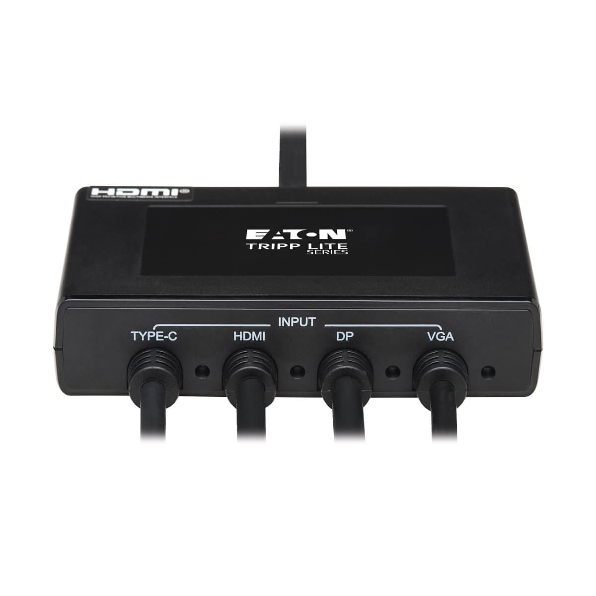 Eaton B321-4X1-HDVC 4-Port Presentation Adapter,HDMI, DP, USB-C and 1080p VGA to HDMI
