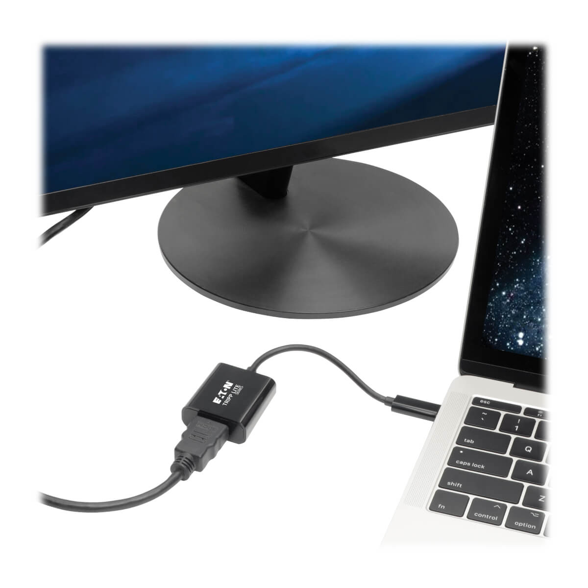 Eaton U444-06N-HDB-AM USB-C to HDMI 4K Adapter with Alternate Mode - DP 1.2, Black