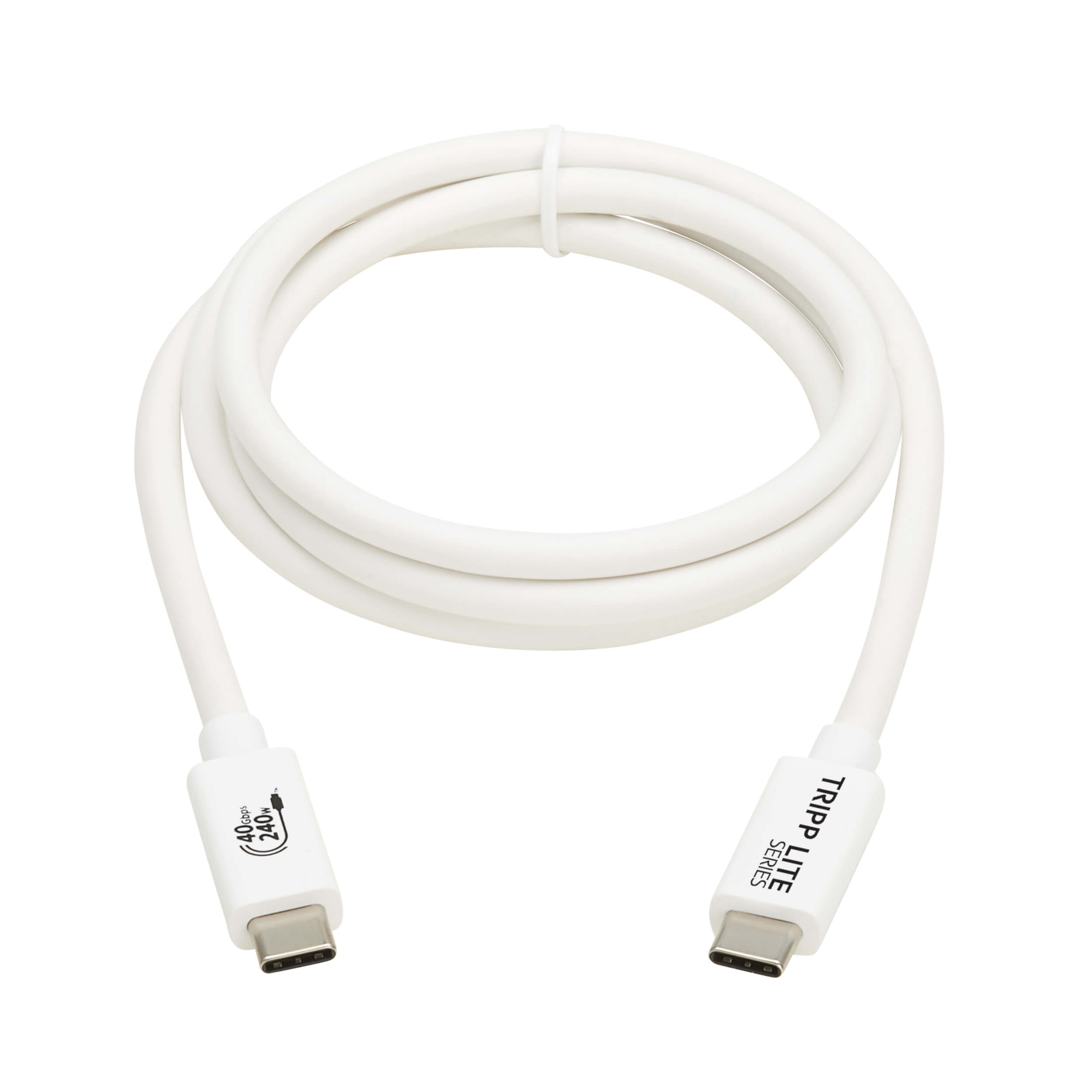 Eaton U521-1P0M-WH Tripp Lite series USB4 40Gbps Cable - USB-C, 240W PD Charging, WT, 1 m