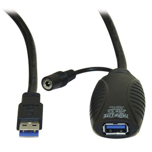 Eaton U330-10M USB 3.0 SuperSpeed Active Extension Repeater Cable (A M/F), 10M (32.8 ft.)