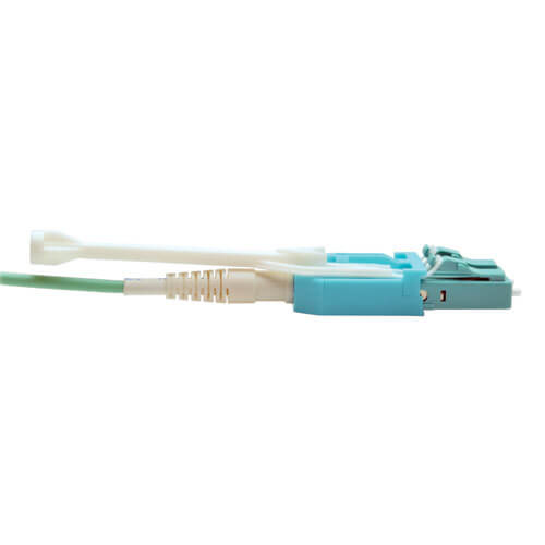 Eaton N844-03M-8LC-PT MTP/MPO Fan-out Cable Push/Pull Tab Connect,OM3 Plenum-rated,Aqua,3M
