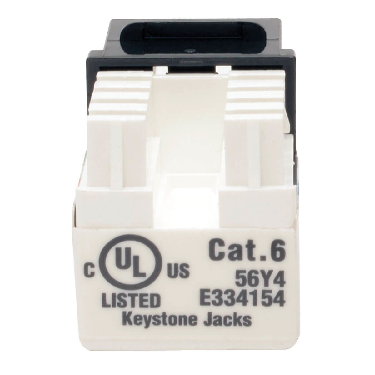 Eaton N238-010-BK Cat6/Cat5e 110 Style Punch Down Keystone Jack - Black, 10-Pack