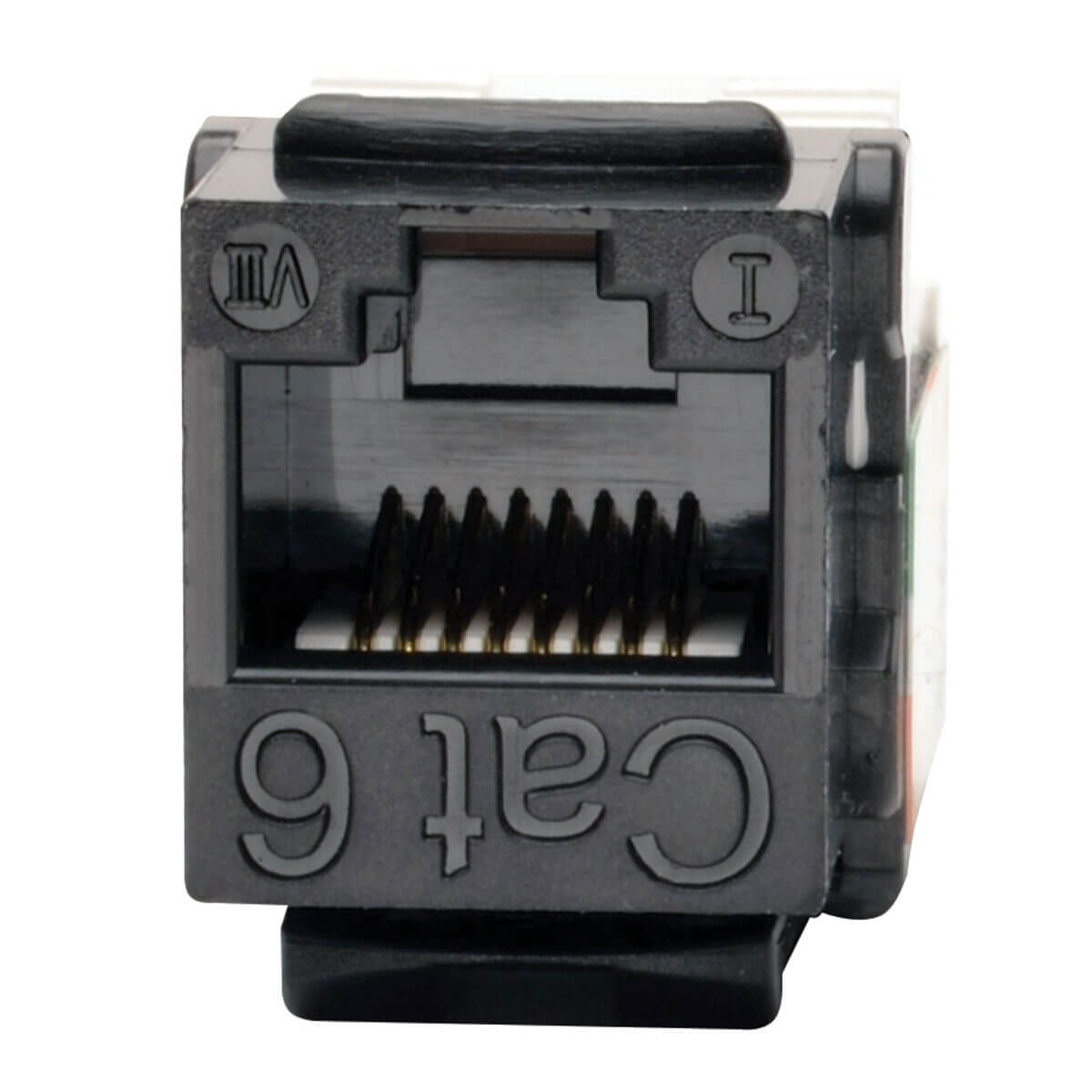 Eaton N238-010-BK Cat6/Cat5e 110 Style Punch Down Keystone Jack - Black, 10-Pack