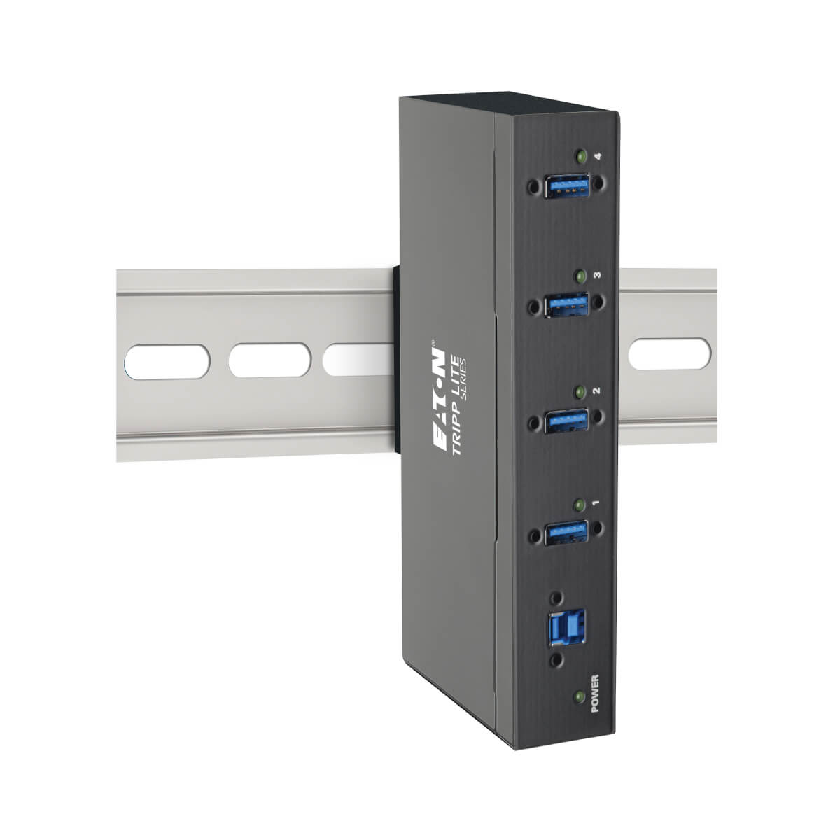 Eaton U360-004-IND 4-Port Industrial-Grade USB 3.0 SuperSpeed Hub - 20 kV ESD Immunity