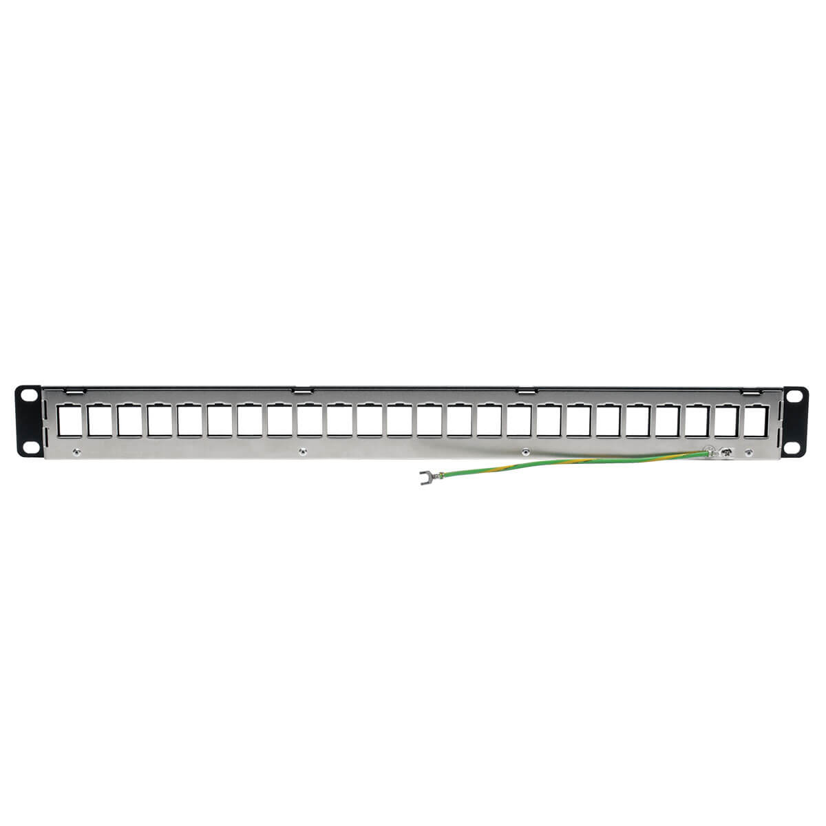 Eaton N062-024-KJ-SH 24-Port 1U Rack-Mount Shielded Blank Keystone/Multimedia Patch Panel
