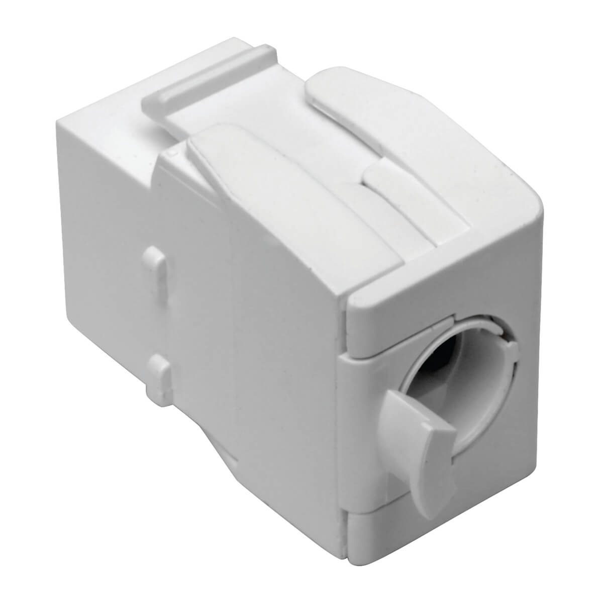 Eaton N238-001-GY-TF Keystone Jack Cat6/Cat5e, RJ45 - Toolless, PoE/PoE+ Compliant, WT