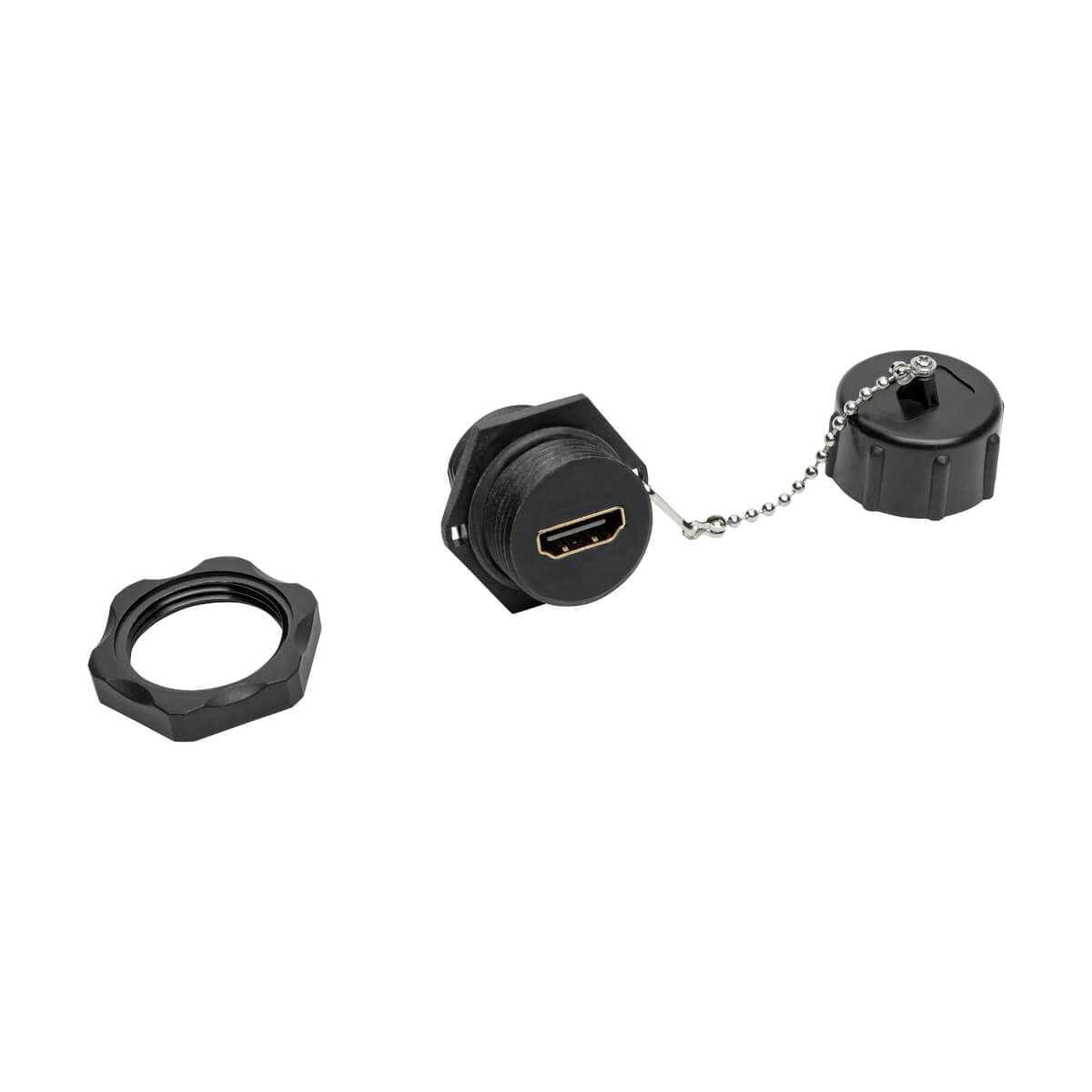 Eaton P569-000-FF-IND 4K HDMI Coupler with Ethernet (F/F), Industrial High Speed, Dust Cap