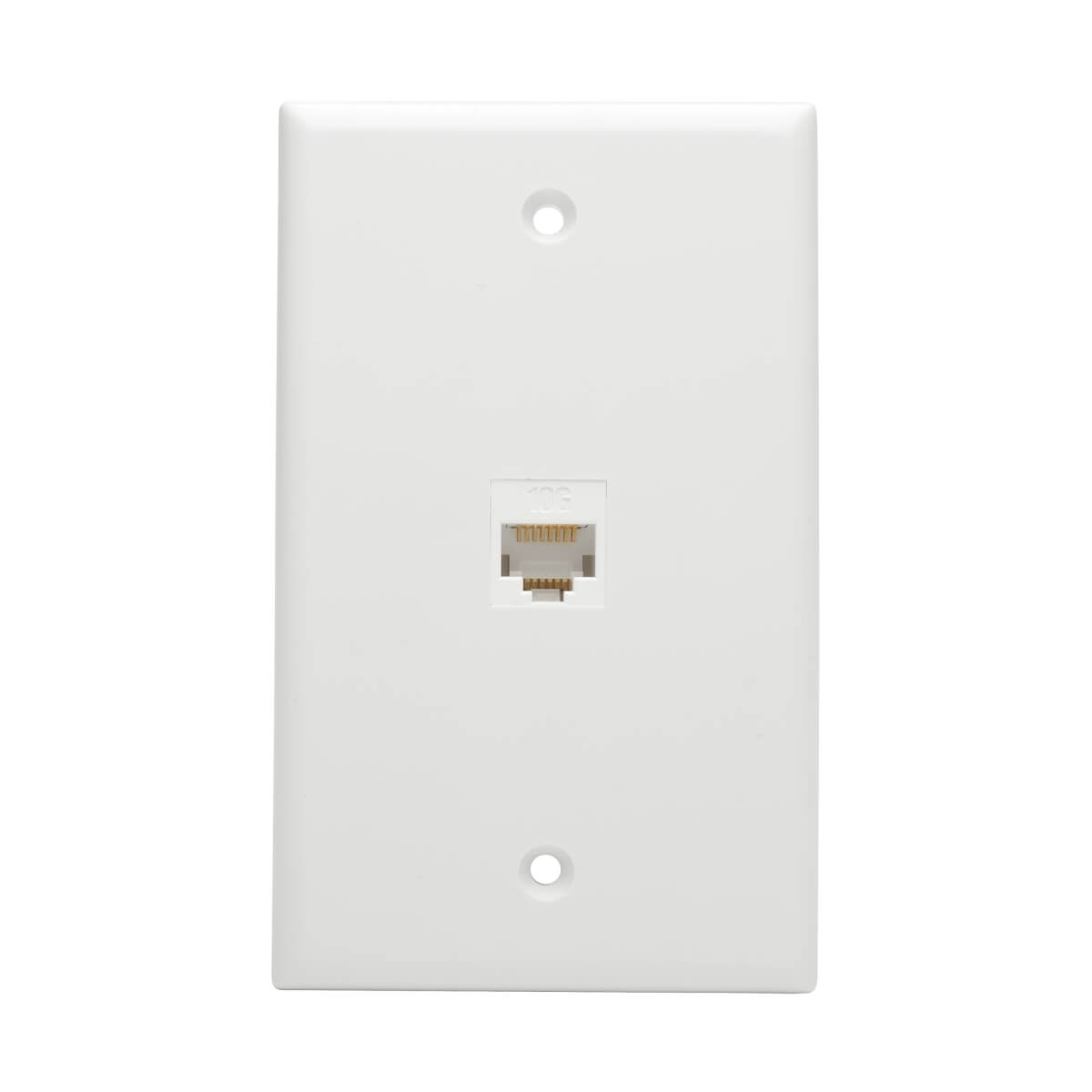 Eaton N235-001-WH-6AD Cat6a Straight-Through Modular In-Line Snap-In Coupler, WT