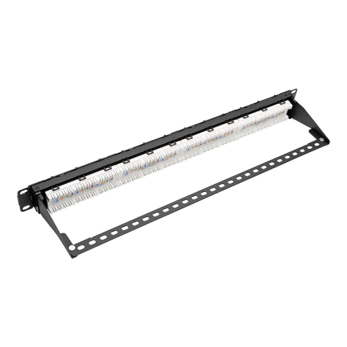 Eaton N252-024-6A 24-Port 1U Rack-Mount Cat6a/Cat6/Cat5e 110 Patch Panel
