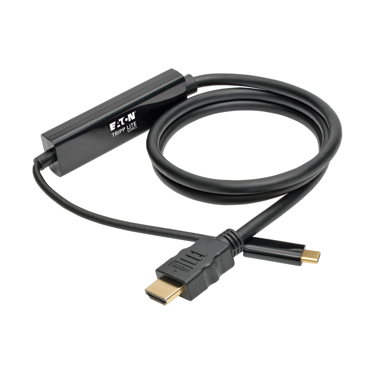 Eaton U444-003-H USB-C to HDMI Active Adapter Cable (M/M), 4K, Black, 3 ft. (0.9 m)