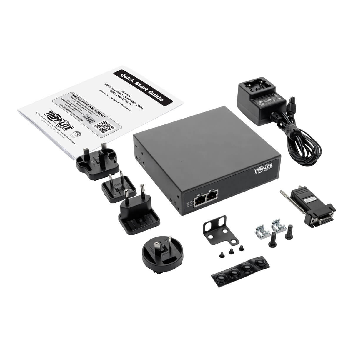 Eaton B093-004-2E4U 4-Port Console Server with Dual GB NIC, 4Gb Flash and 4 USB Ports