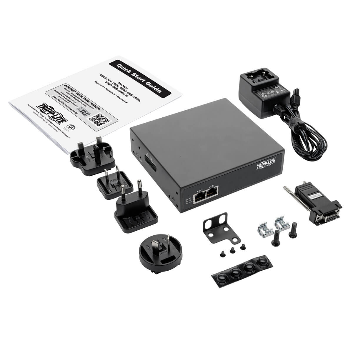 Eaton B093-008-2E4U 8-Port Console Server with Dual GbE NIC, 4Gb Flash and 4 USB Ports