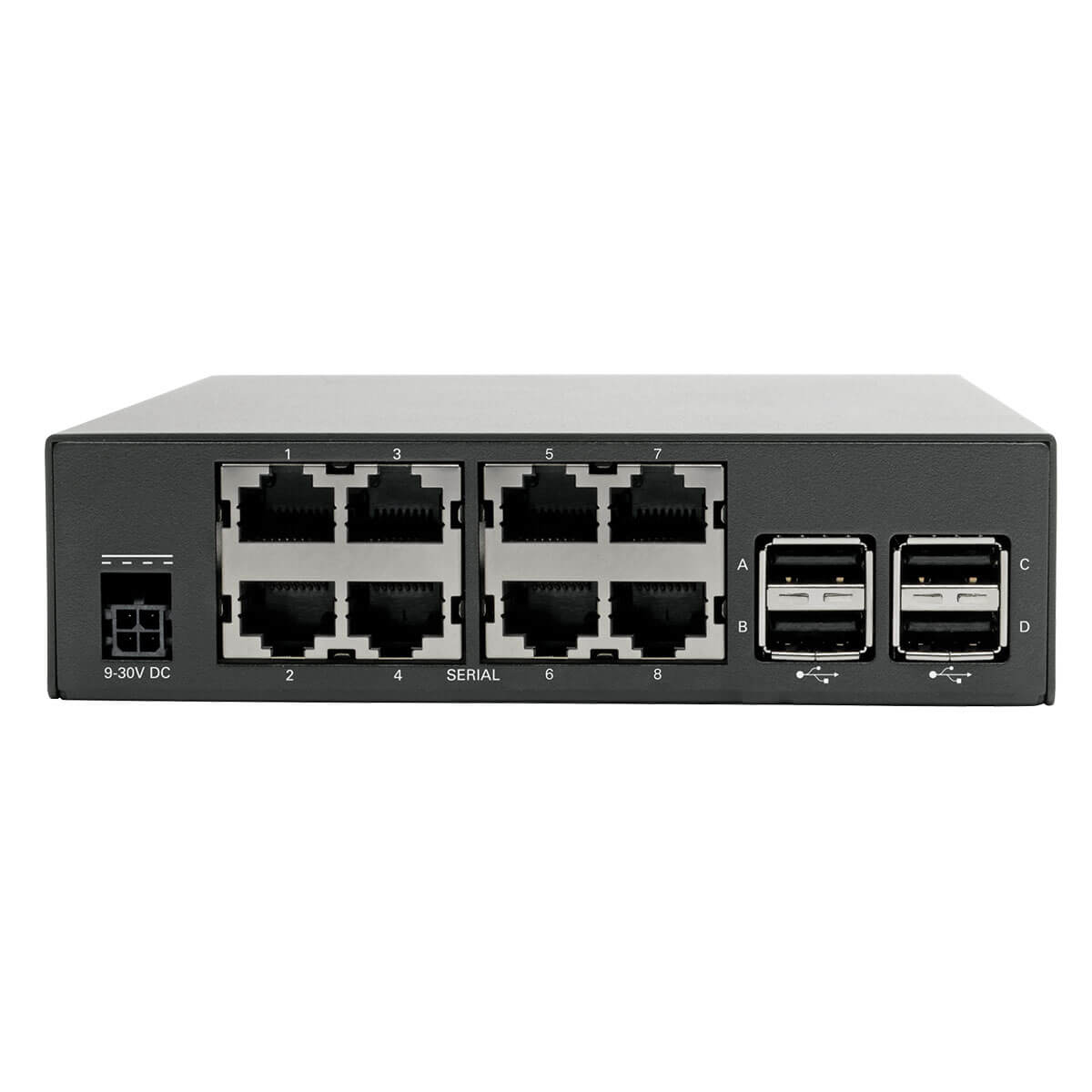 Eaton B093-008-2E4U 8-Port Console Server with Dual GbE NIC, 4Gb Flash and 4 USB Ports