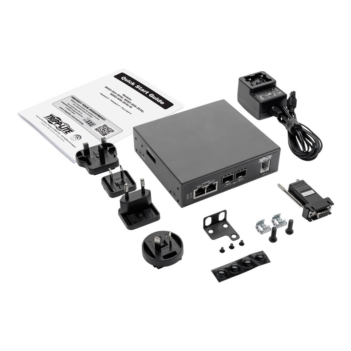 Eaton B093-008-2E4U-M 8-Port Console Server with Built-In Modem, 4Gb Flash and Dual SFP