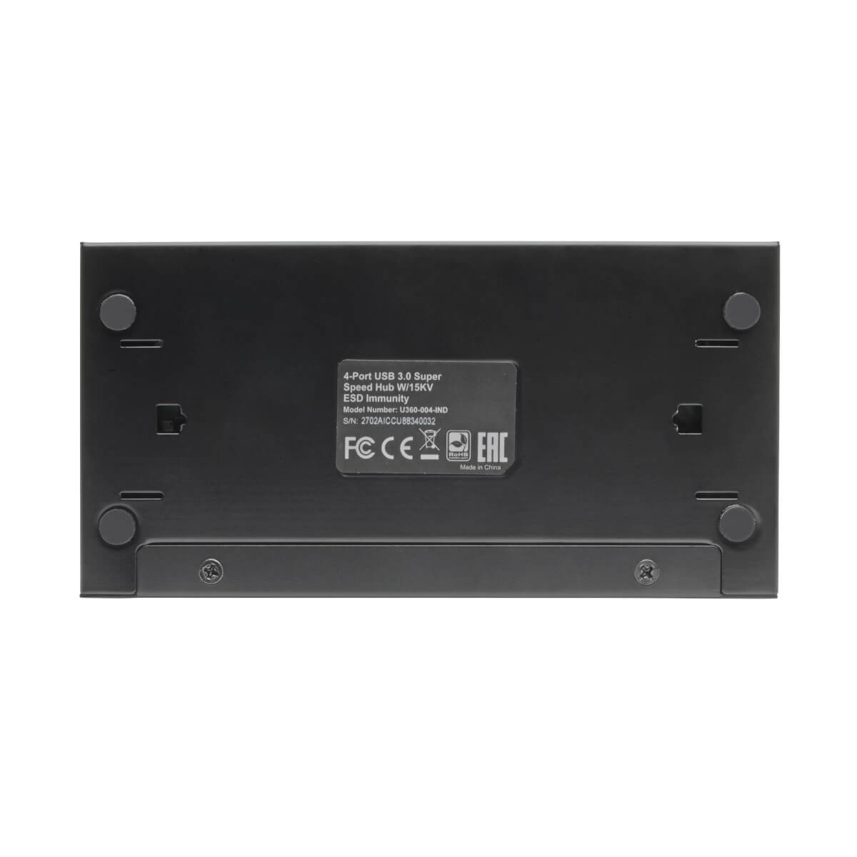 Eaton U360-004-IND 4-Port Industrial-Grade USB 3.0 SuperSpeed Hub - 20 kV ESD Immunity