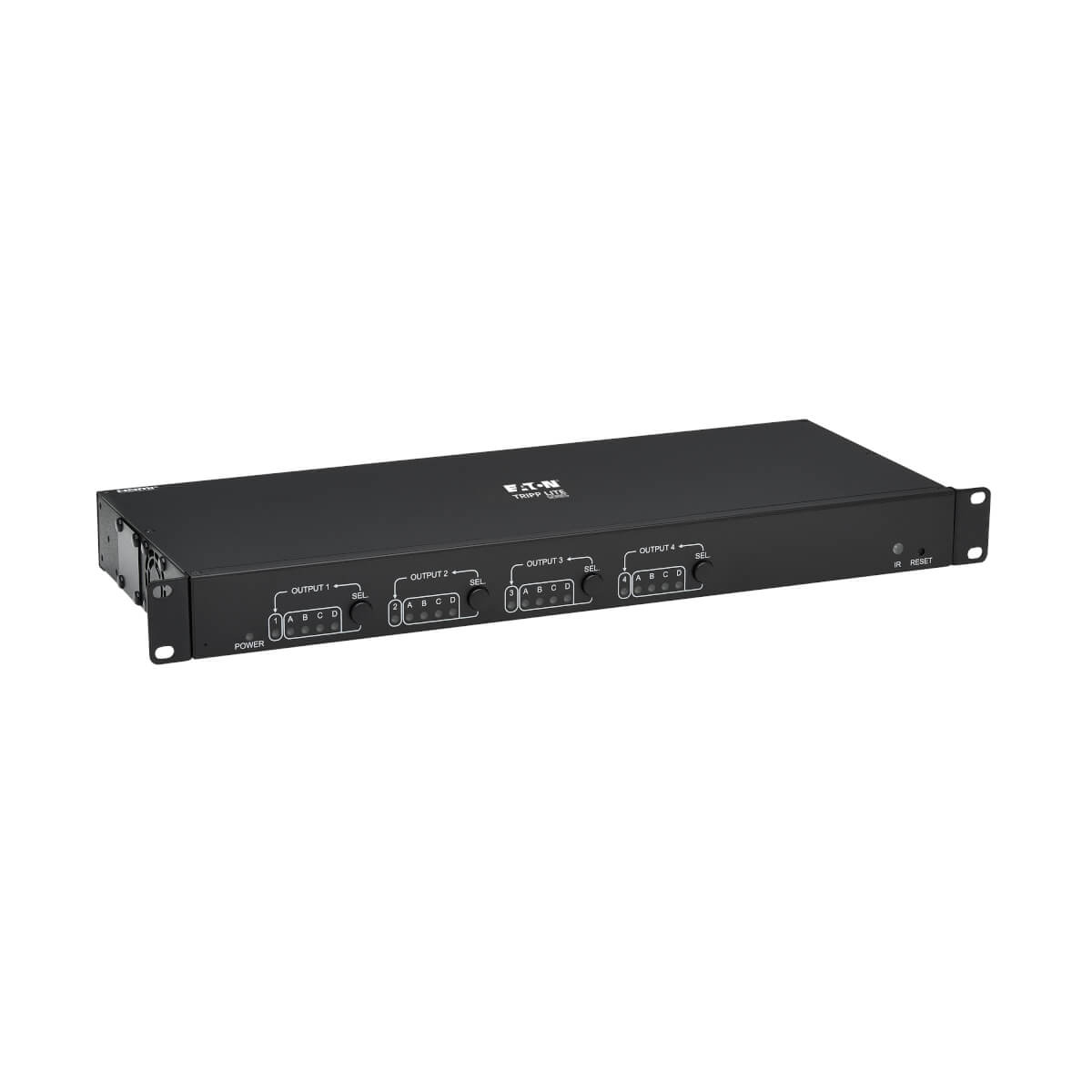 Eaton B127A-4X4-BH4PH 4x4 HDMI over Cat6 Matrix Switch Kit, Switch/4x Pigtail Receivers