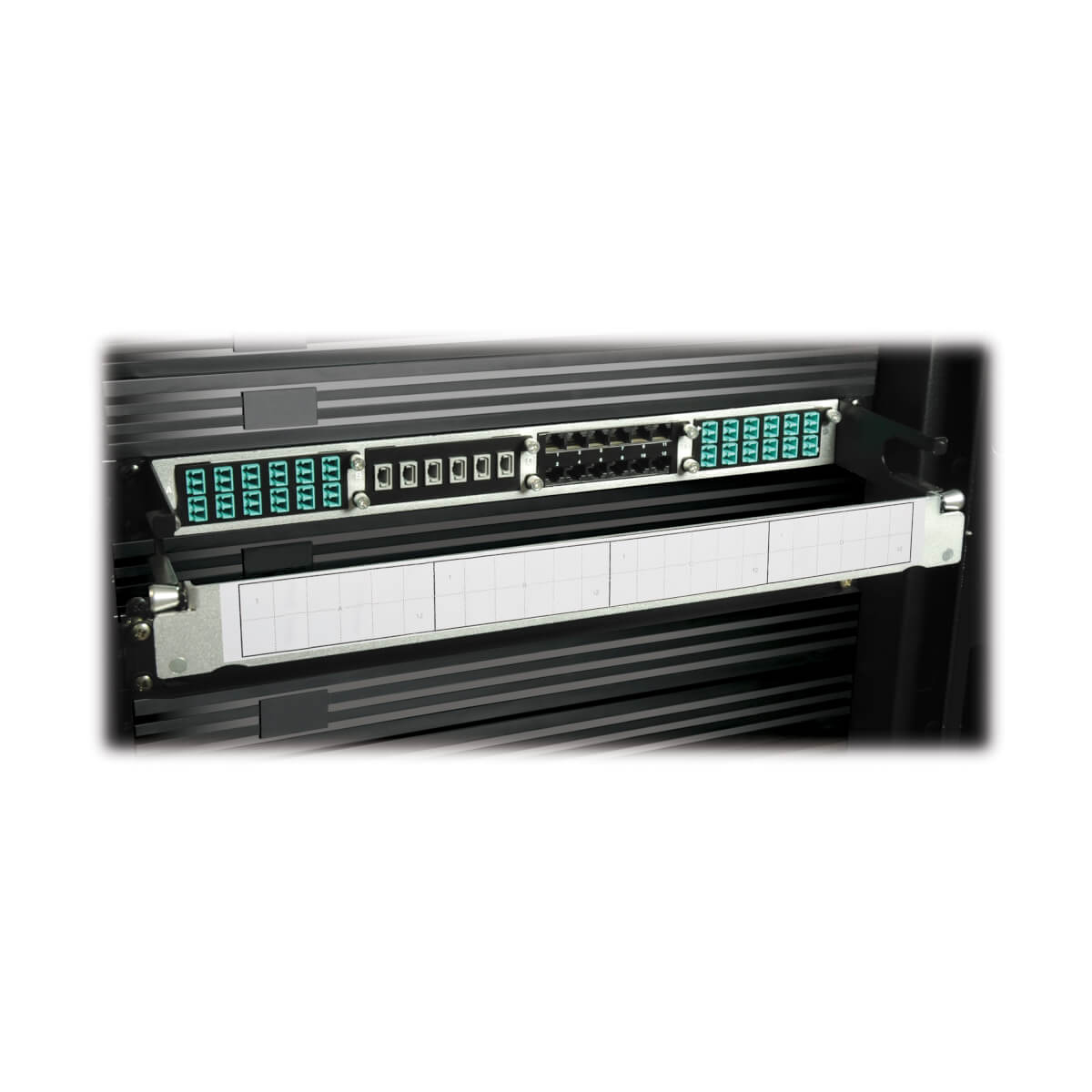 Eaton N484-01U Copper/Fiber Enclosure for 4 High-Density Cassettes, 1U
