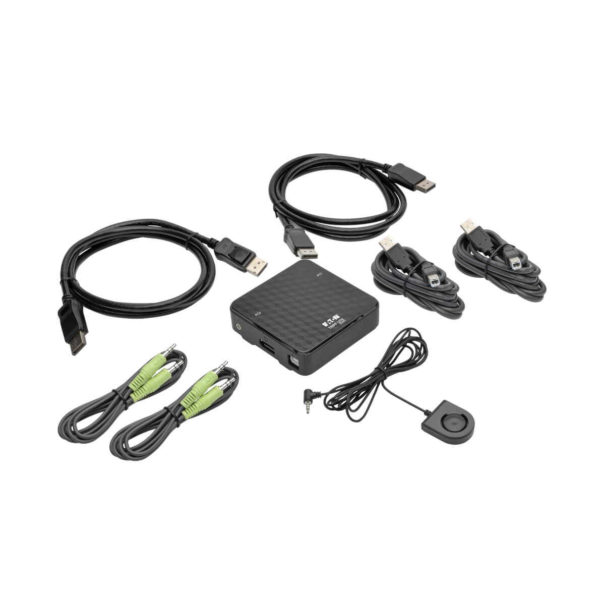 Eaton B004-DP2UA2-K 2-Port DisplayPort KVM Switch 4K 60 Hz