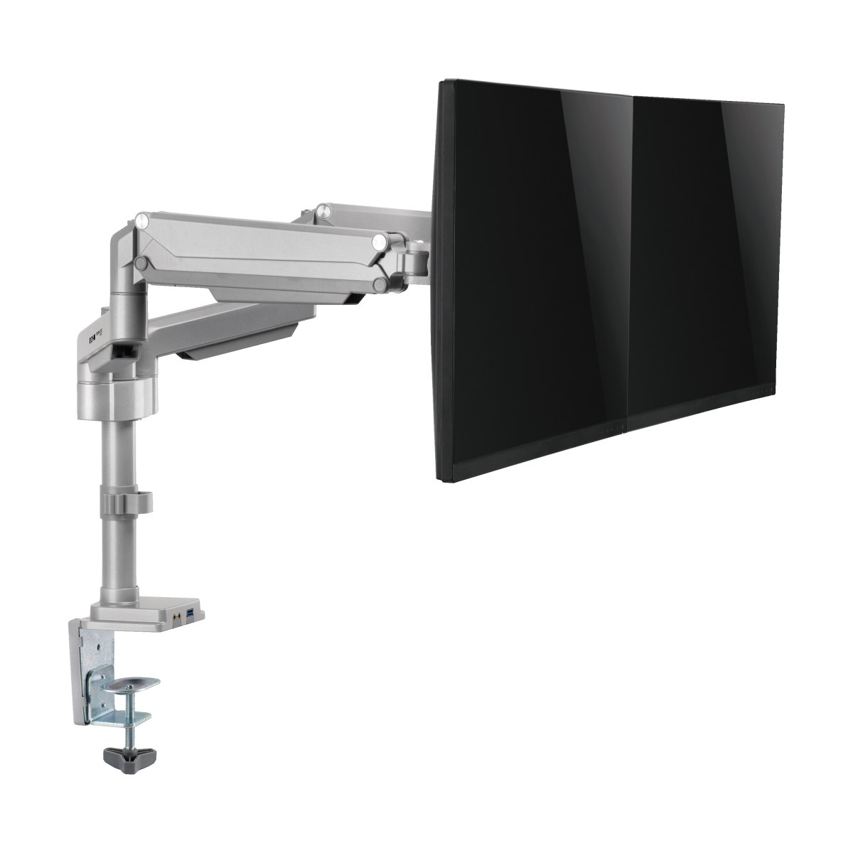 Eaton DDR1732DAL Dual-Display Flex-Arm Mount for 13 to 34 Inch Monitors - Clamp or Grommet