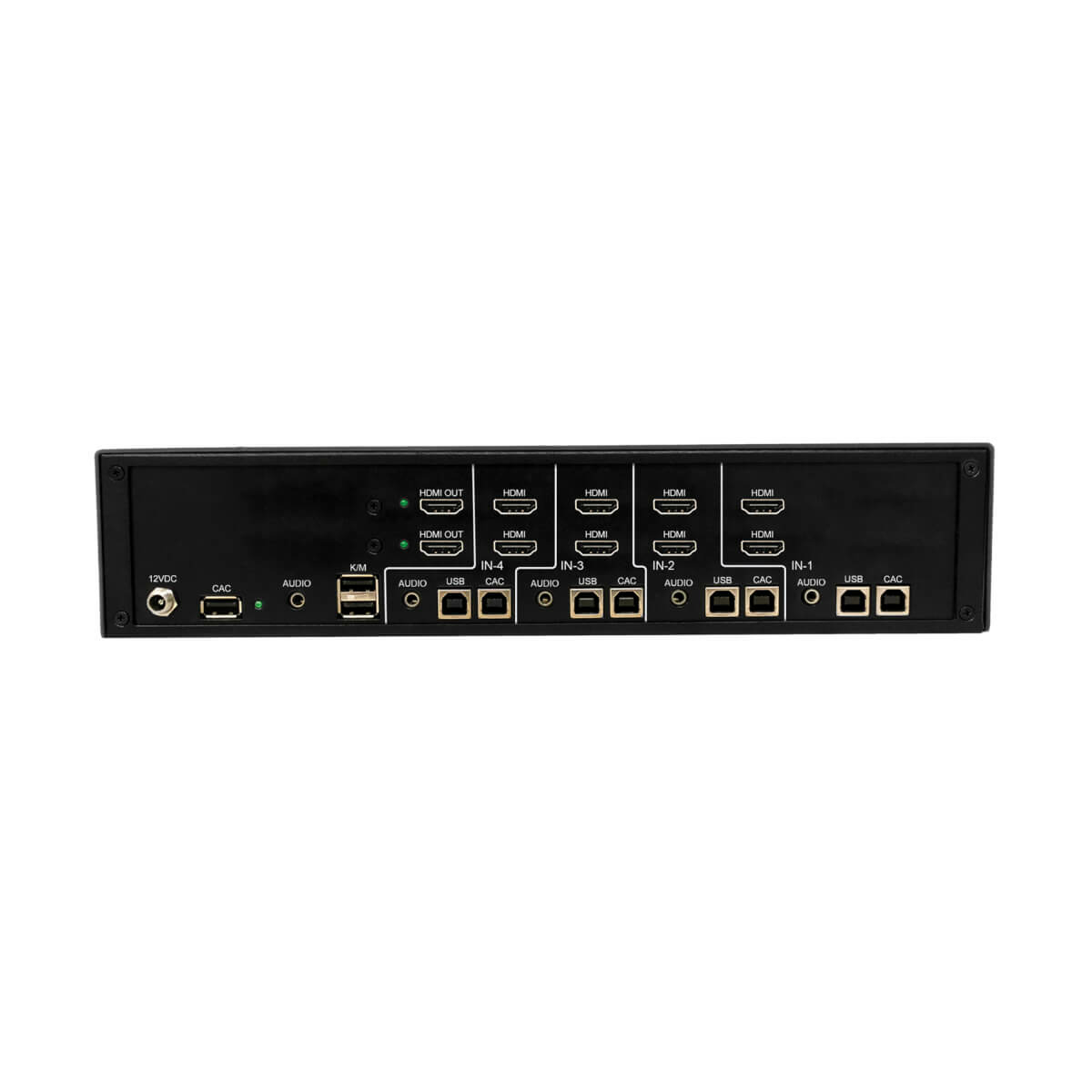 Eaton B002-H2AC4-N4 Secure KVM Switch, 2-Port, Dual Head, HDMI to HDMI, 4K, Audio, CAC