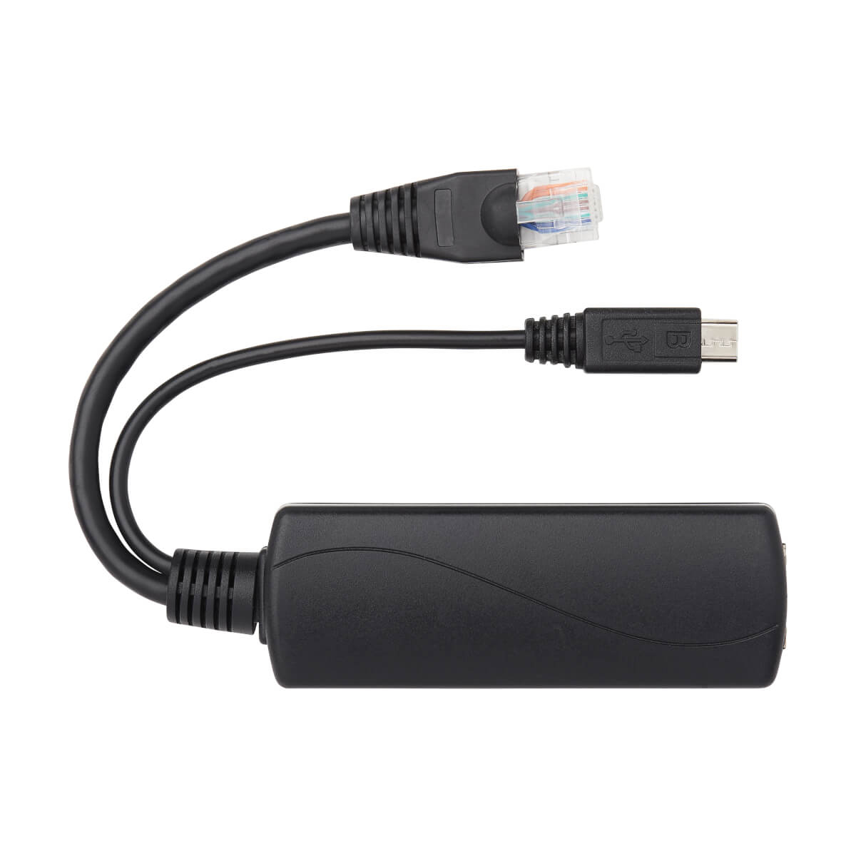 Eaton NPOE-SPL-G-5VMU PoE to USB Micro-B and RJ45 Active Splitter - 802.af, 48V to 5V 1A