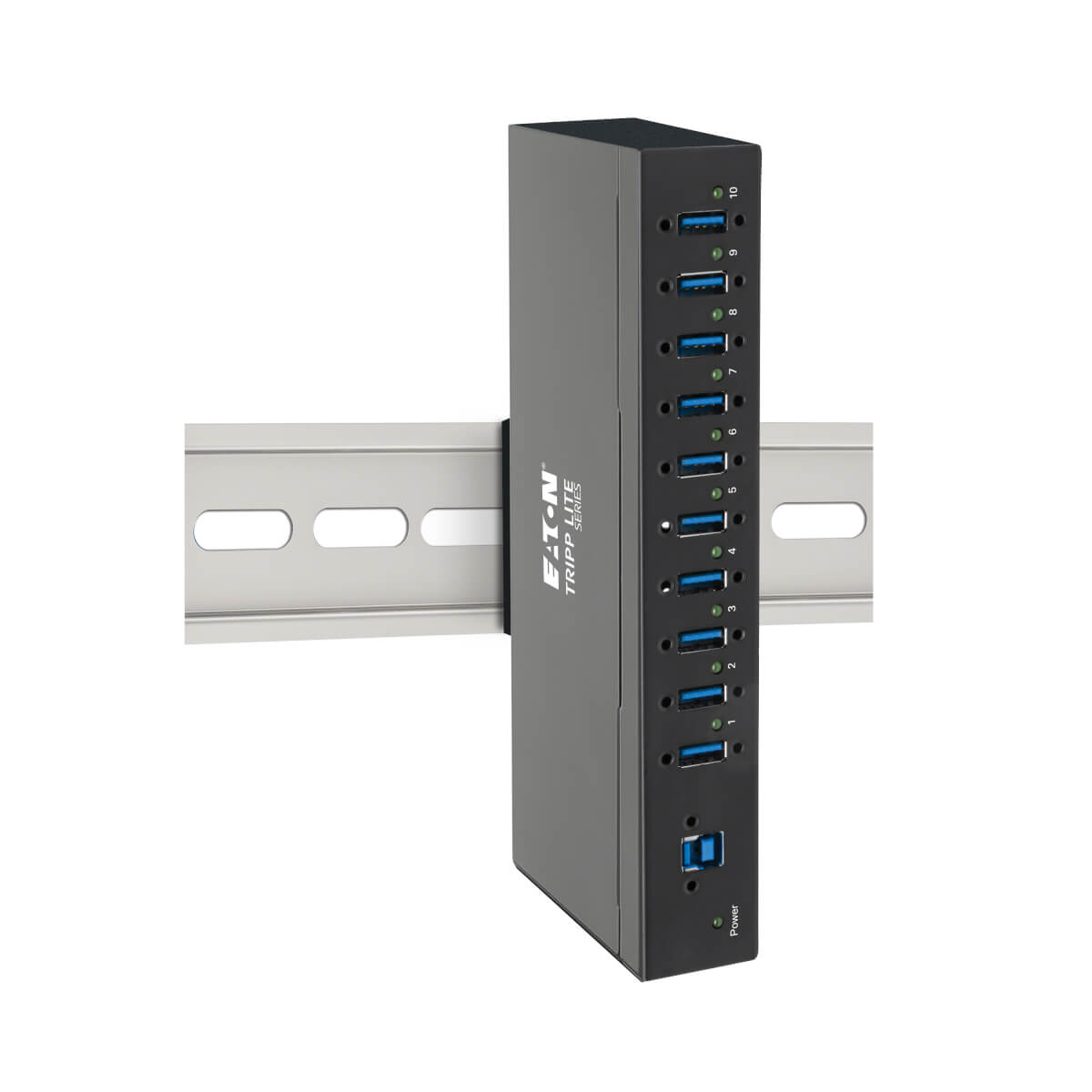 Eaton U360-010-IND 10-Port Industrial-Grade USB 3.0 SuperSpeed Hub - 20 kV ESD Immunity