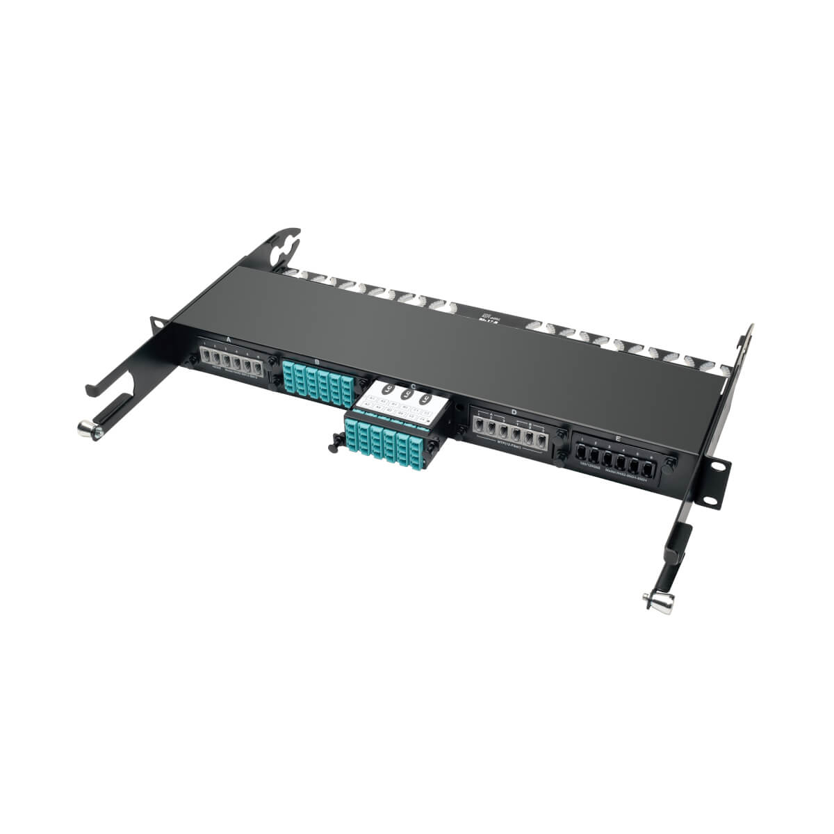 Eaton N482-3M8-LC12 40/100Gb Breakout Cassette, 40Gb to 4 x 10Gb, 100Gb to 4 x 25Gb