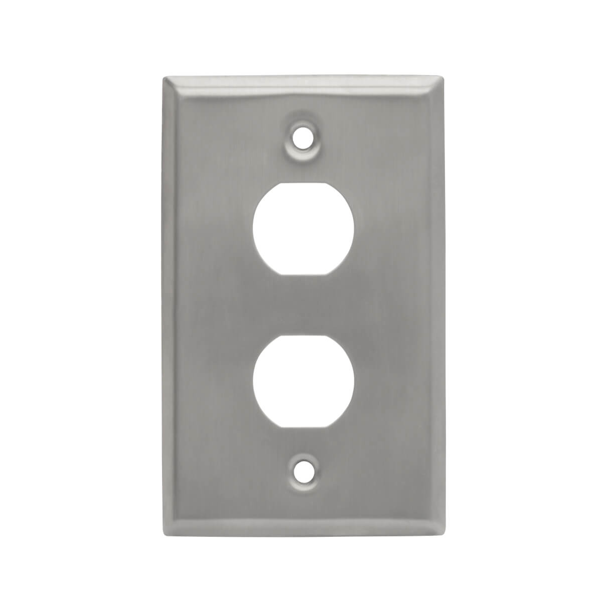 Eaton N206-FP02-IND 2-Port Single Gang Faceplate, Stainless Steel, Industrial Grade, IP44