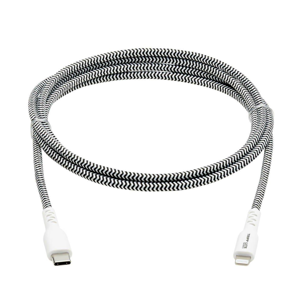 Eaton M102-010-HD Heavy-Duty USB-C to Lightning Sync/Charge Cable, USB 2.0, 10 ft.