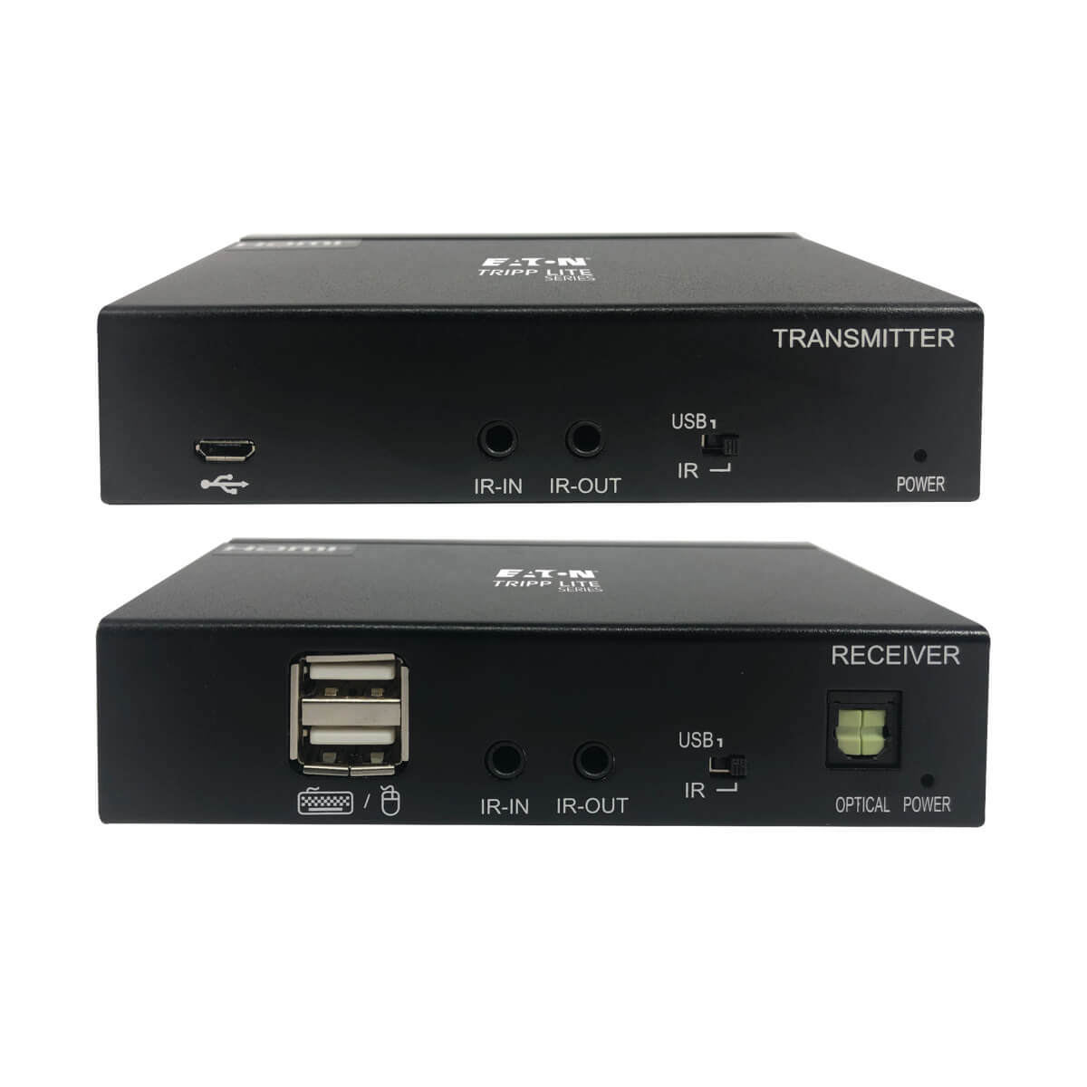 Eaton B127A-1A1-BCBH USB-C to HDMI over Cat6 Extender Kit, KVM Support, up to 230 ft.