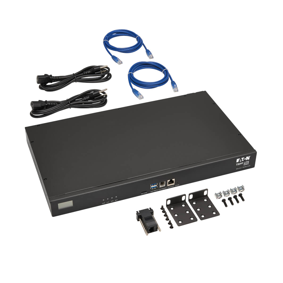 Eaton B098-048 48-Port Console Server, USB Ports-Dual GbE NIC, 16 Gb Flash,Desktop/1U Rack