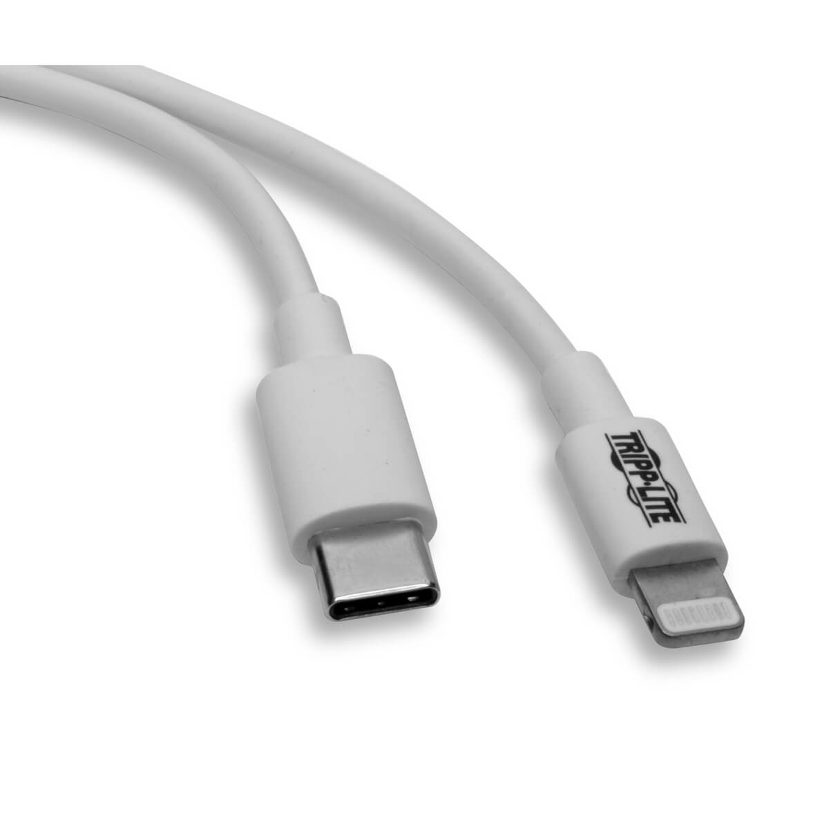 Eaton M102-003-WH USB-C to Lightning Sync/Charge Cable (M/M), MFi Certified, White, 3 ft.