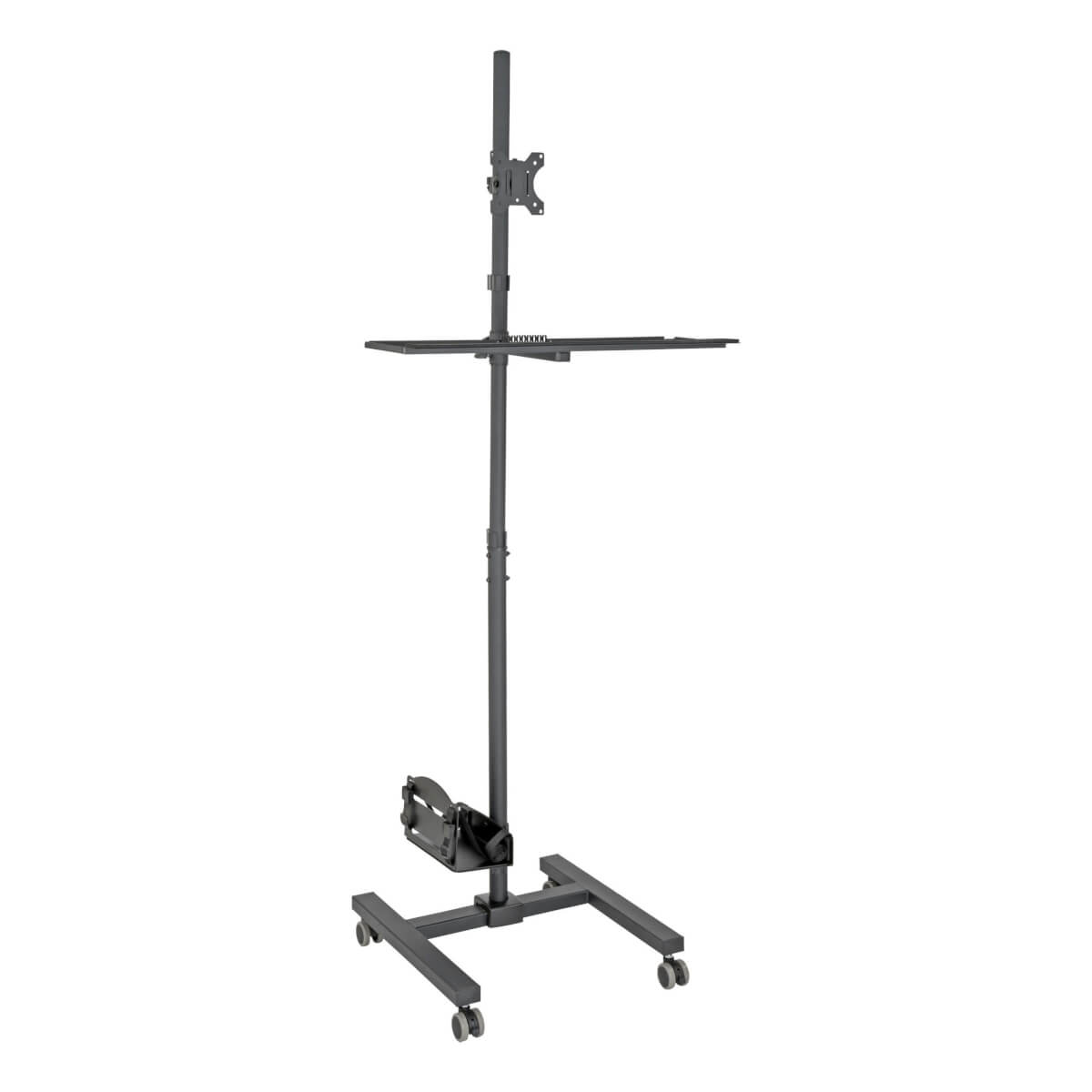 Eaton DMCS1732S Mobile Workstation with Monitor Mount -17 to 32 Inch Displays, Height Adjust.