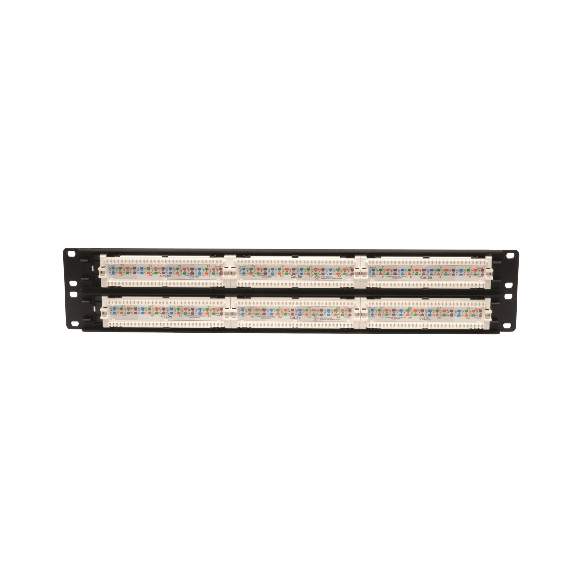 Eaton N052-048 48-Port 2U Rack-Mount Cat5e 110 Patch Panel, 568B, RJ45 Ethernet