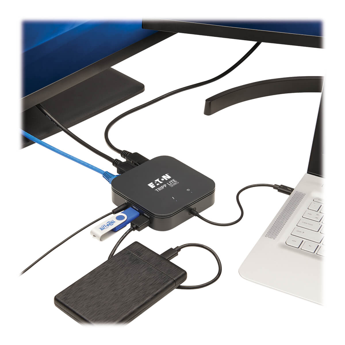 Eaton MTB3-DOCK-04 Thunderbolt 3 Dual Monitor Docking Station - USB 3.2 Gen 2, BK