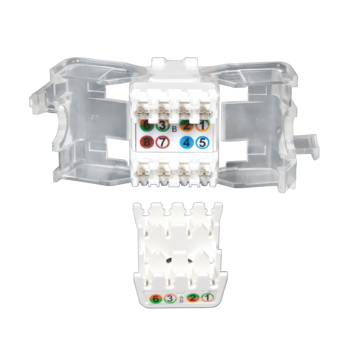 Eaton N238-001-WH-TF Toolless Cat6/5e Keystone Jack - White