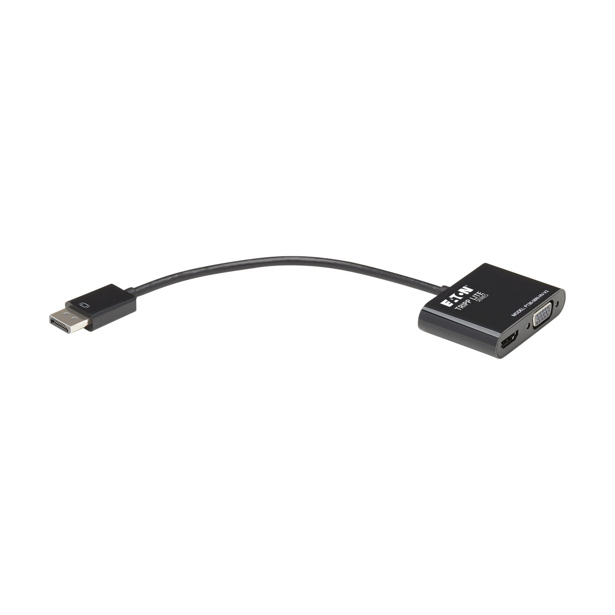 Eaton P136-06N-HV-V2 DisplayPort to VGA/HDMI All-in-One Converter Adapter, 4K 30 Hz HDMI