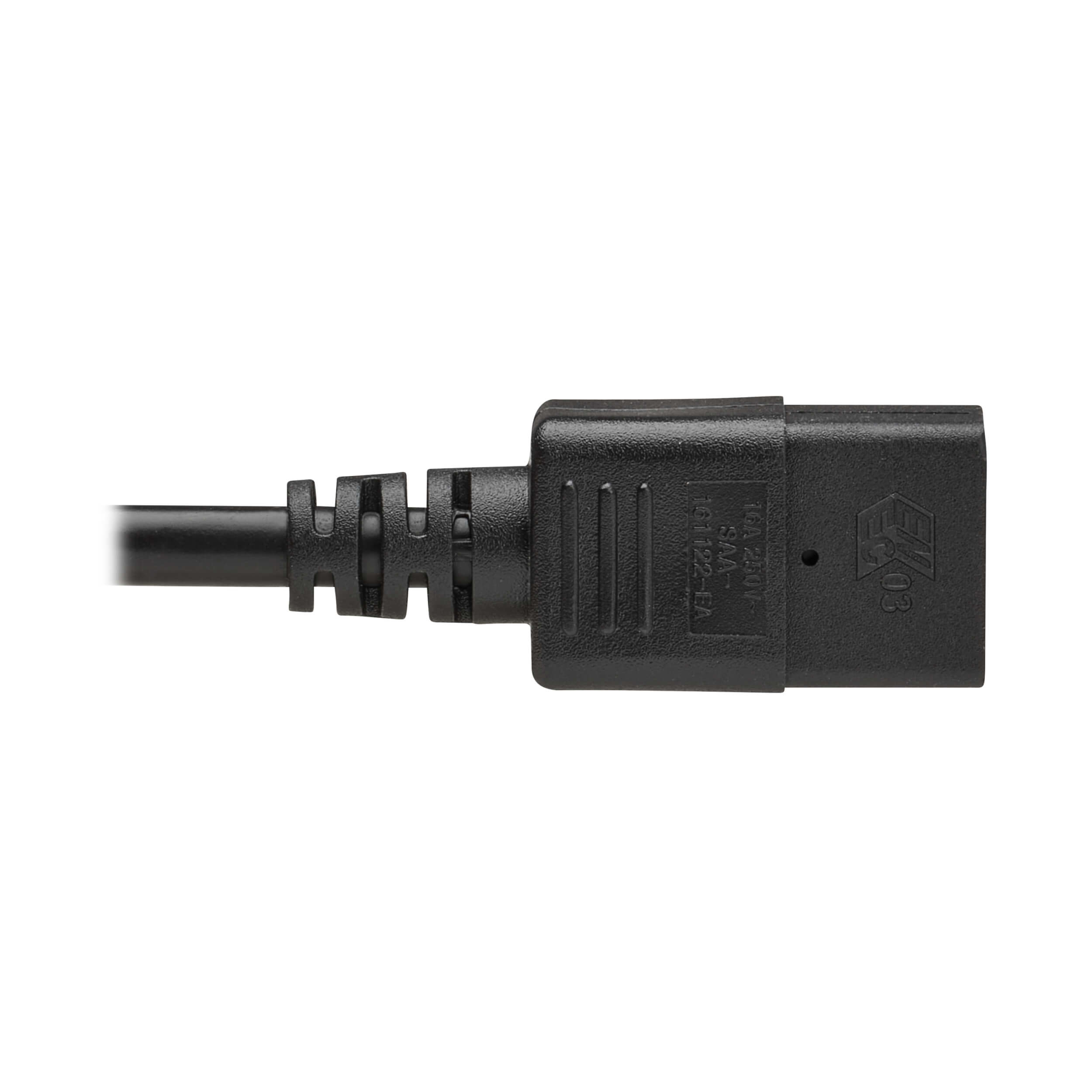 Eaton P036-02M-EU Power cable, C20 to C19, H05VV-F, 16A, 2M