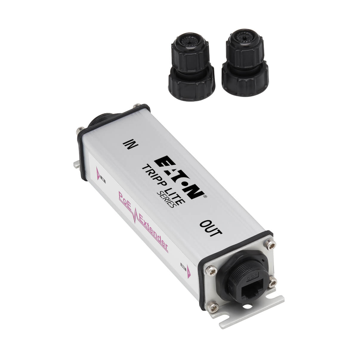 Eaton NPOE-EXT-1G30WP Gigabit Ethernet PoE/PoE+ Extender-Cat5e/6/6a,IEEE 802.3at/af,1 Port