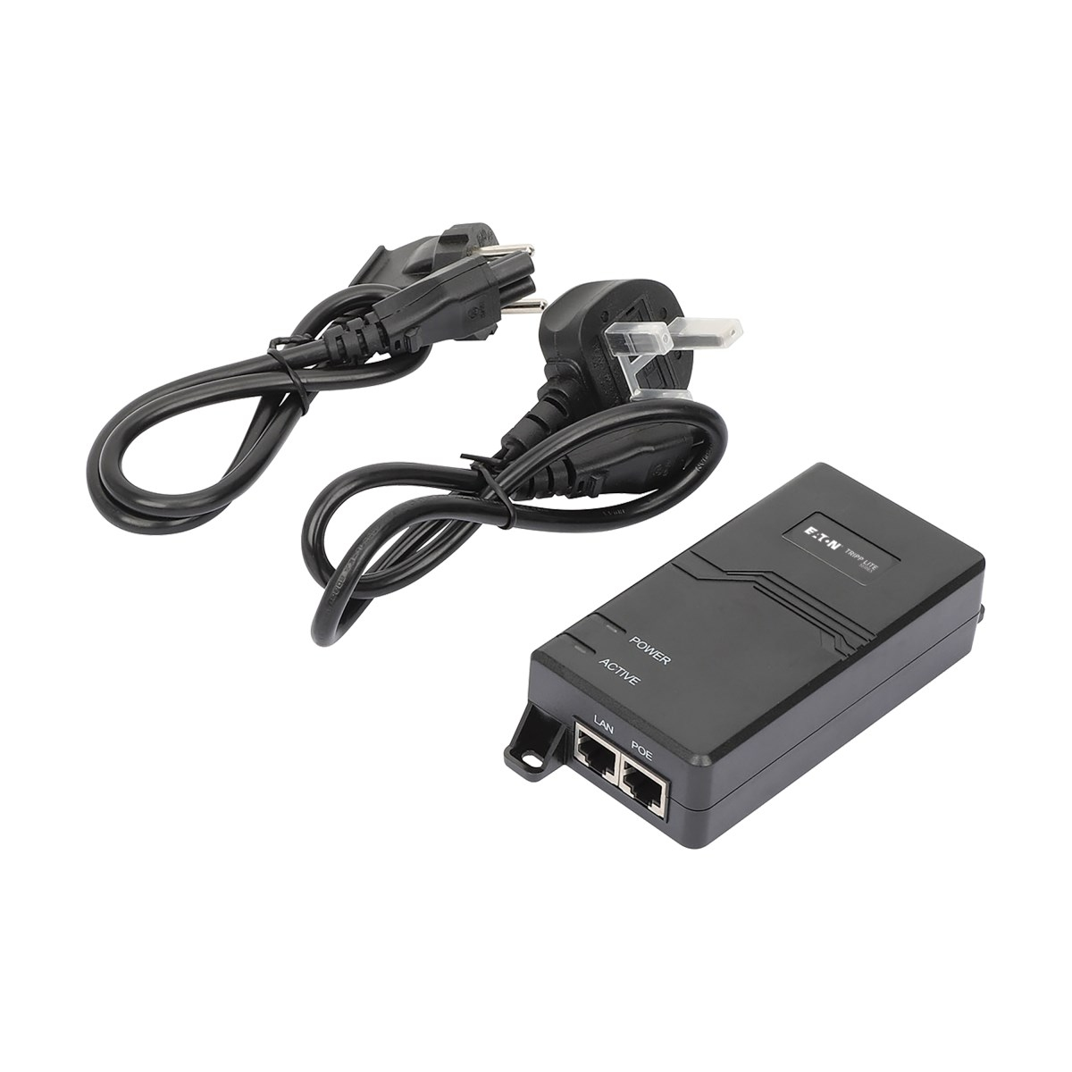 Eaton NPOE-30W-1G-INT Gigabit PoE+ Midspan Active Injector-IEEE 802.3at/802.3af,30W,1 Port