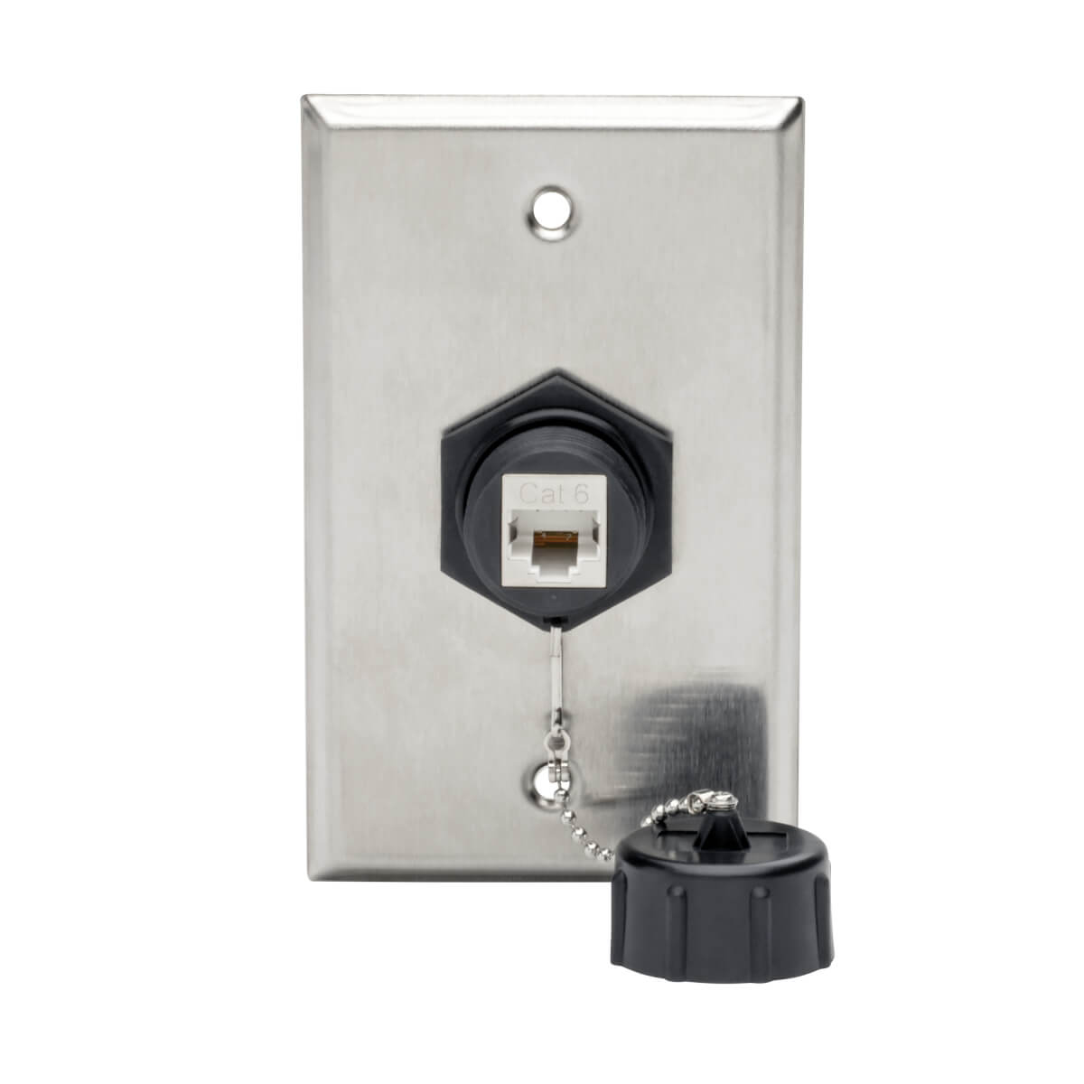 Eaton N206-KJ01-IND Keystone Jack Cat6/Cat5e, RJ45, Dust Cap, Industrial - 110 Punch Down