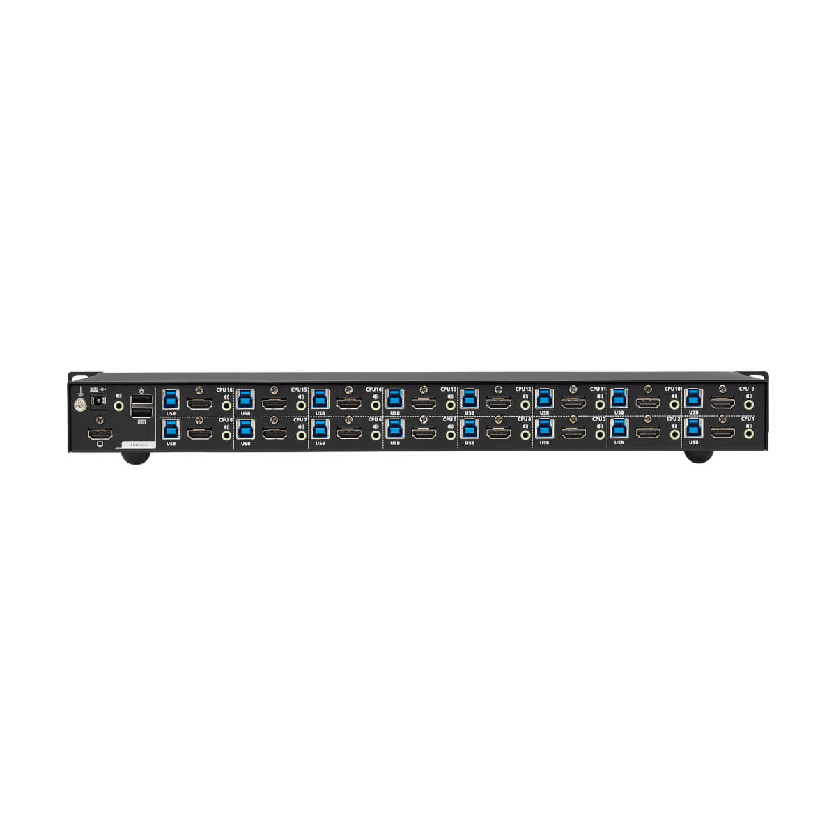 Eaton B024-H4U16 16-Port 4K HDMI/USB KVM Switch - 4K 60 Hz Video/Audio, 1U Rack-Mount