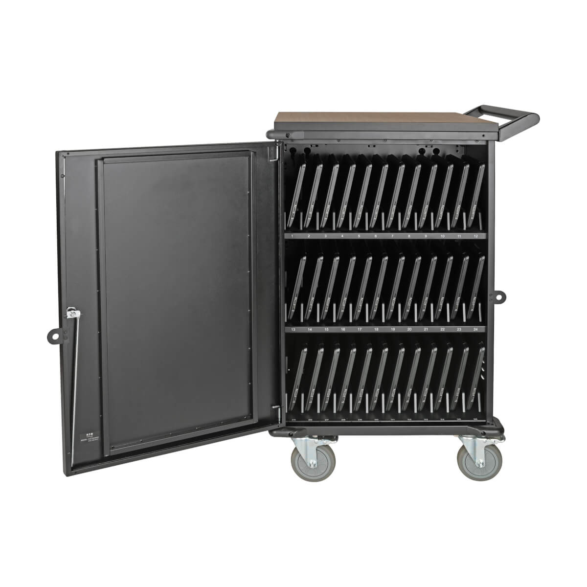 Eaton CSCXB36AC Multi-Device Charging Cart, 36 AC Outlets, Chromebooks & Laptops